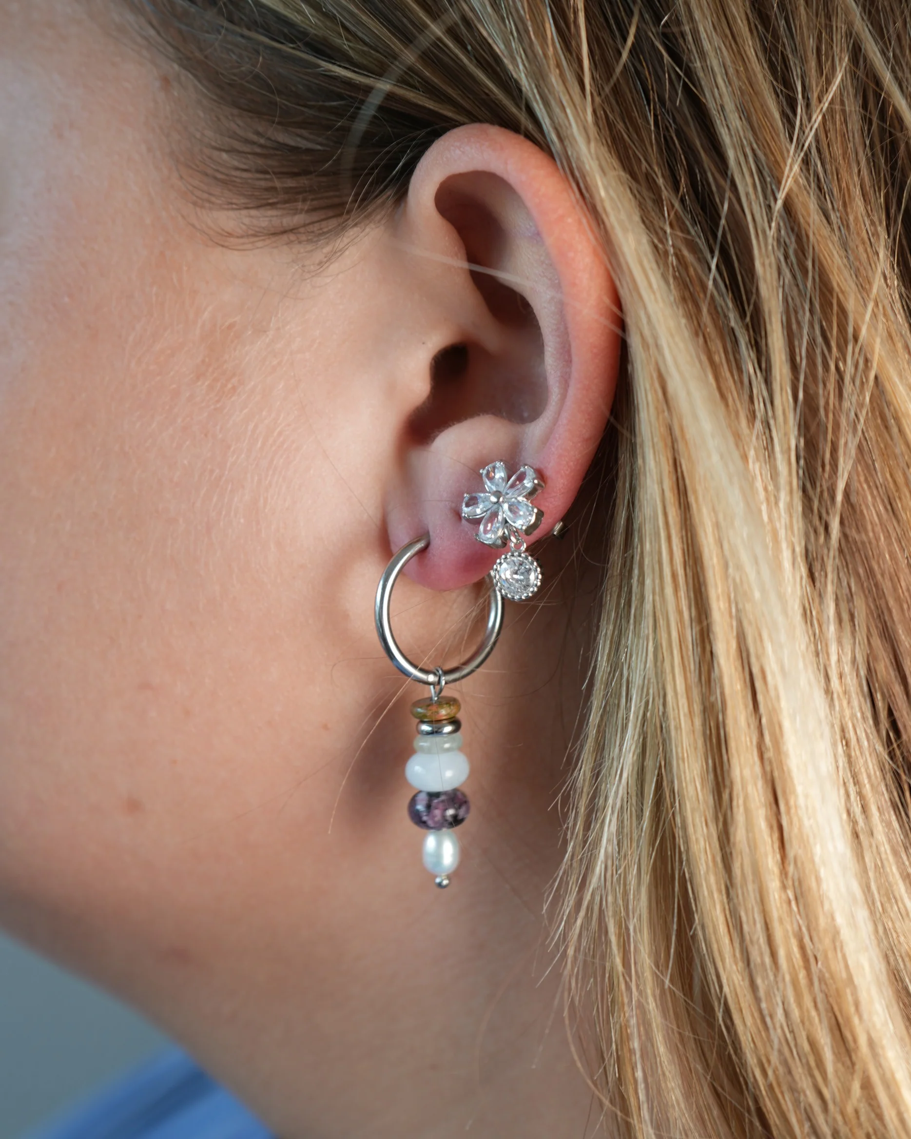 Orchid - Earrings - Stainless Steel - Image 4