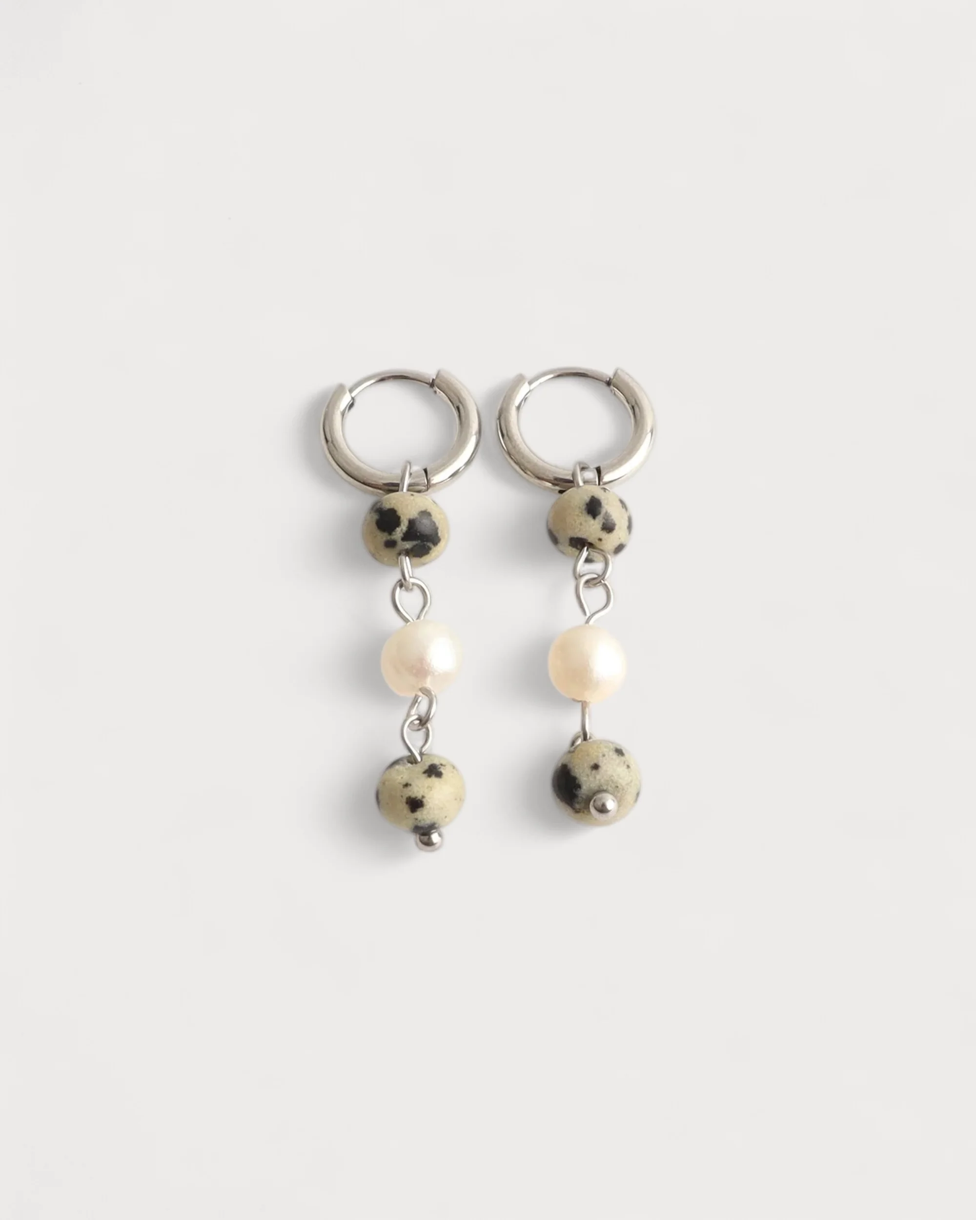 Ova - Earrings - Natural Stone - Stainless Steel - Image 3