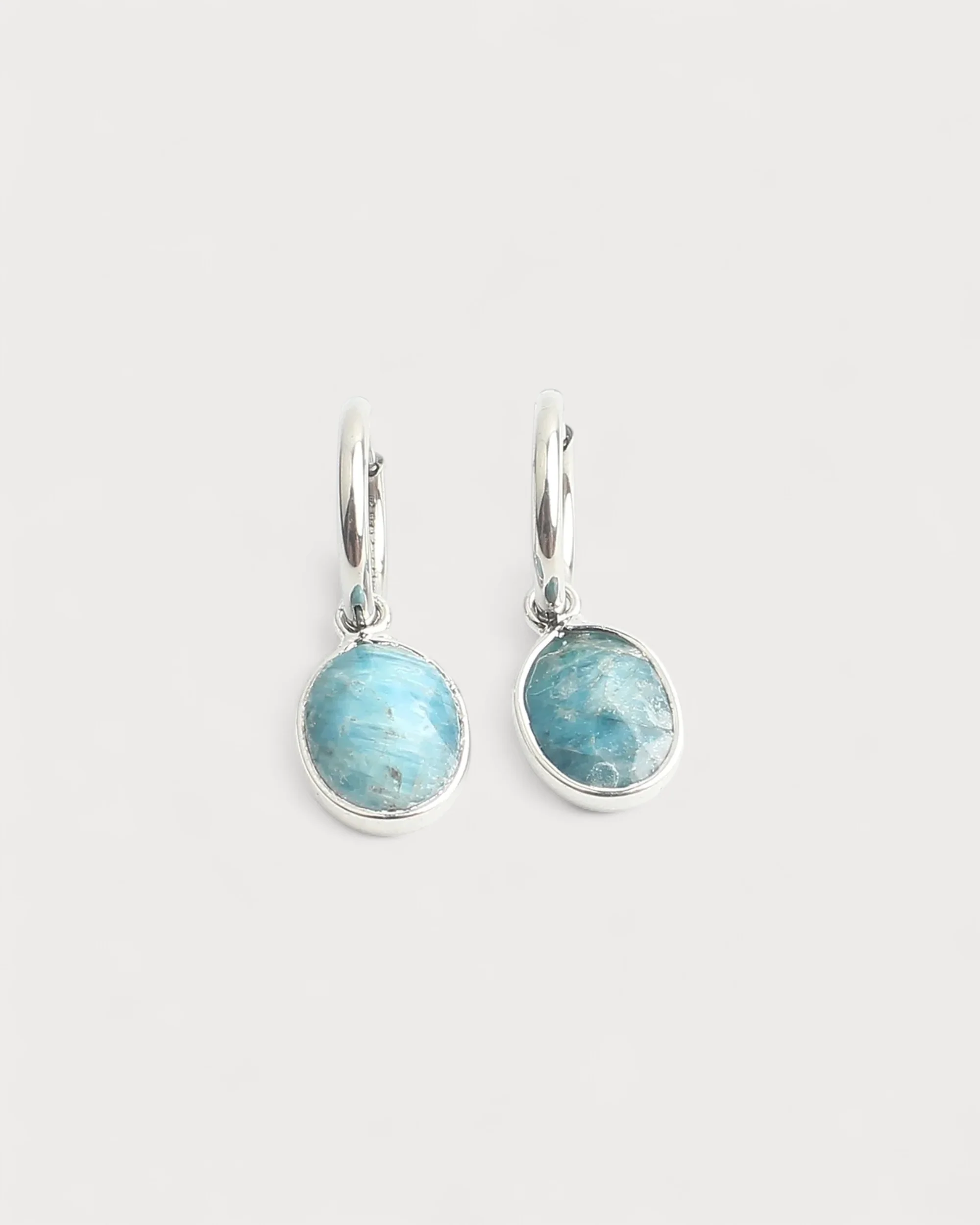 Ovally - Earrings - Natural Stone - Stainless Steel - Image 3
