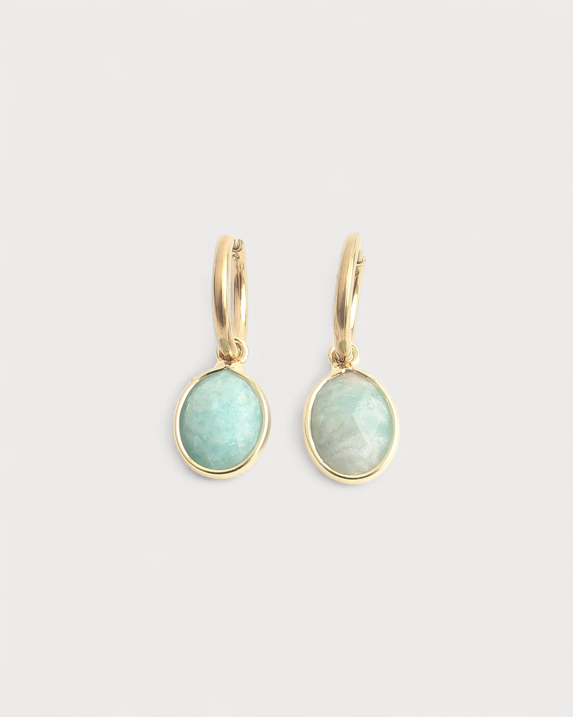Ovally - Earrings - Natural Stone - Stainless Steel - Image 4