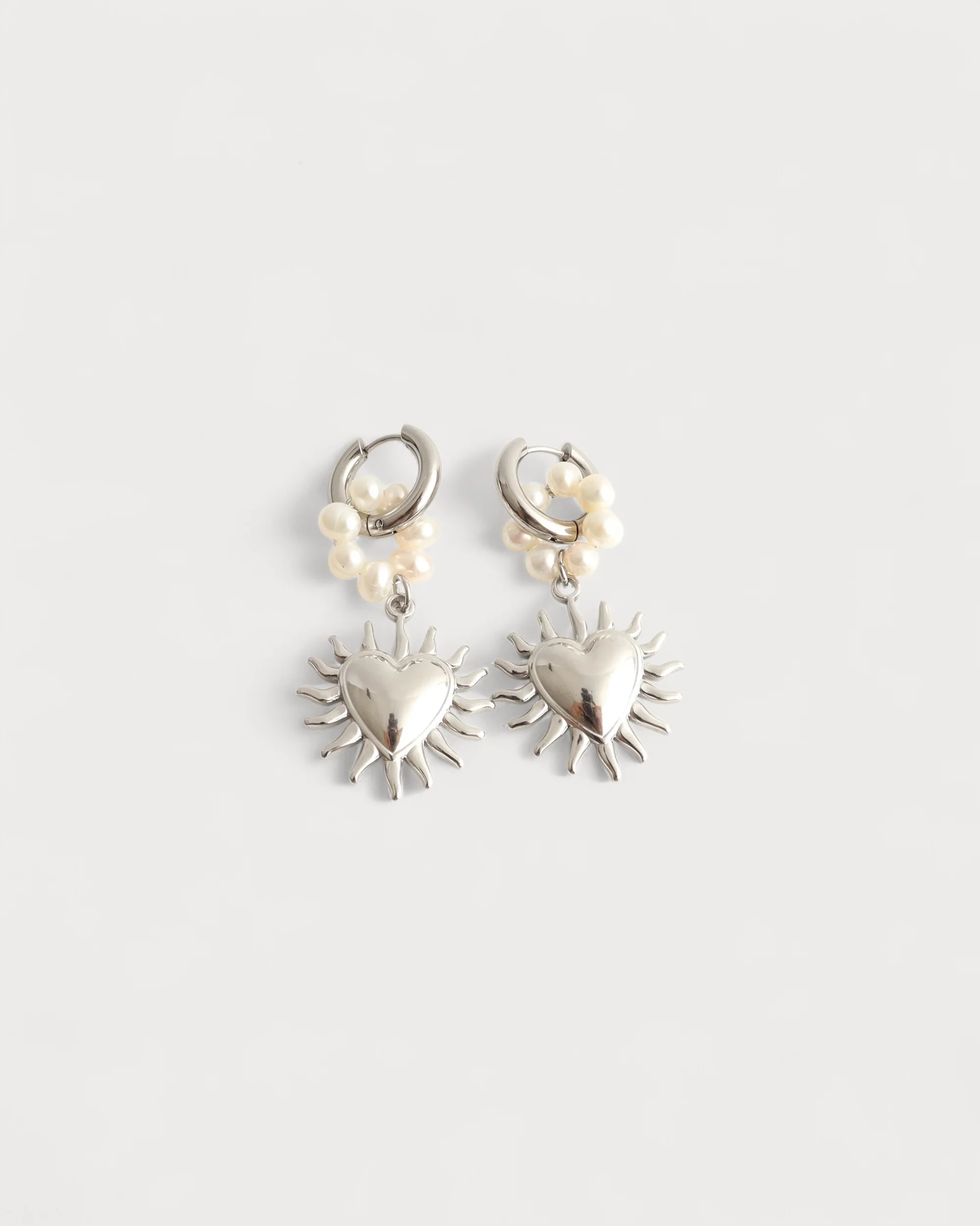 Pearl lover - Earrings - Stainless Steel - Image 3