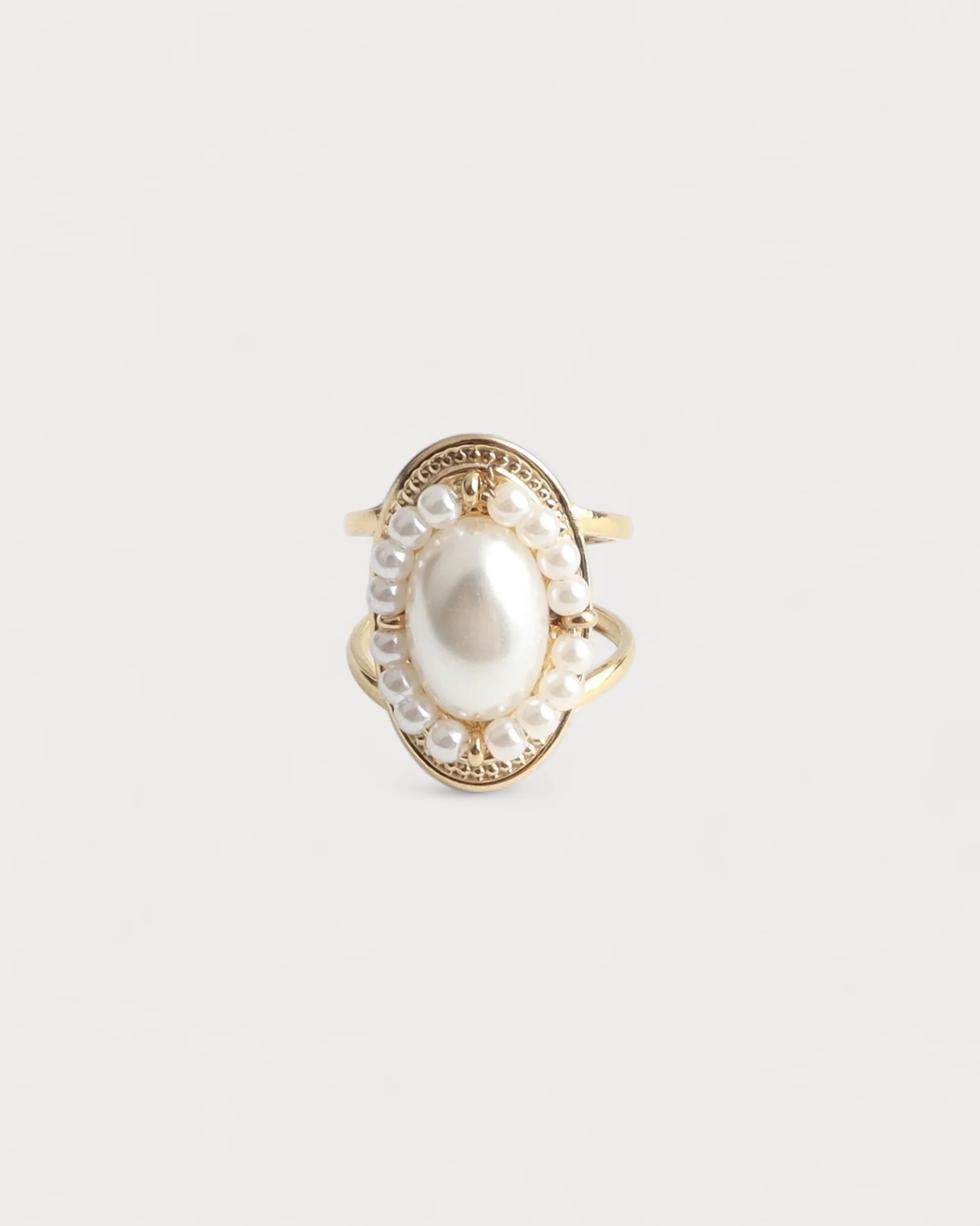 Pearlet - Ring - Stainless Steel - Adjustable