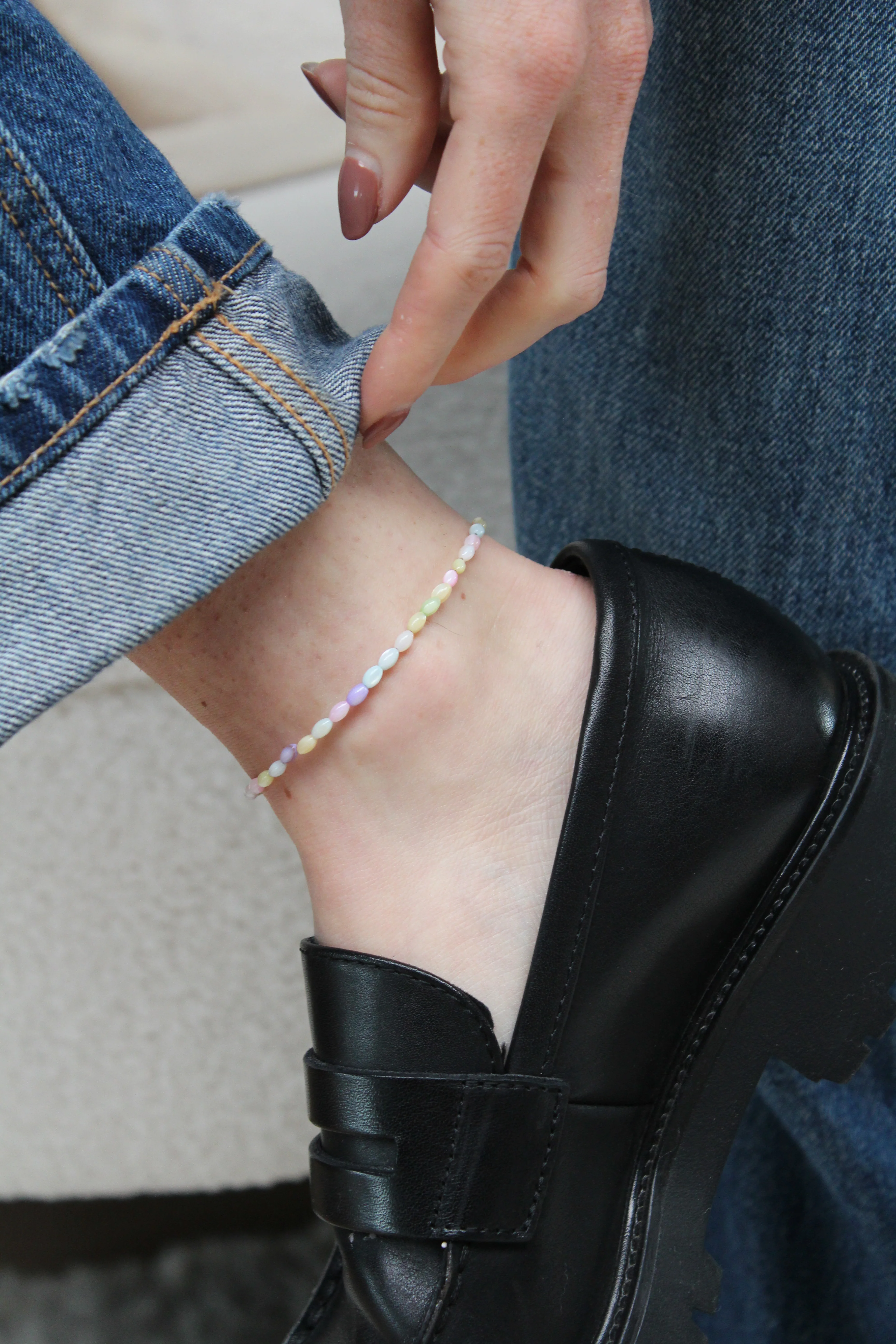 Real Shell - Ankle Bracelet - Stainless Steel - Image 6