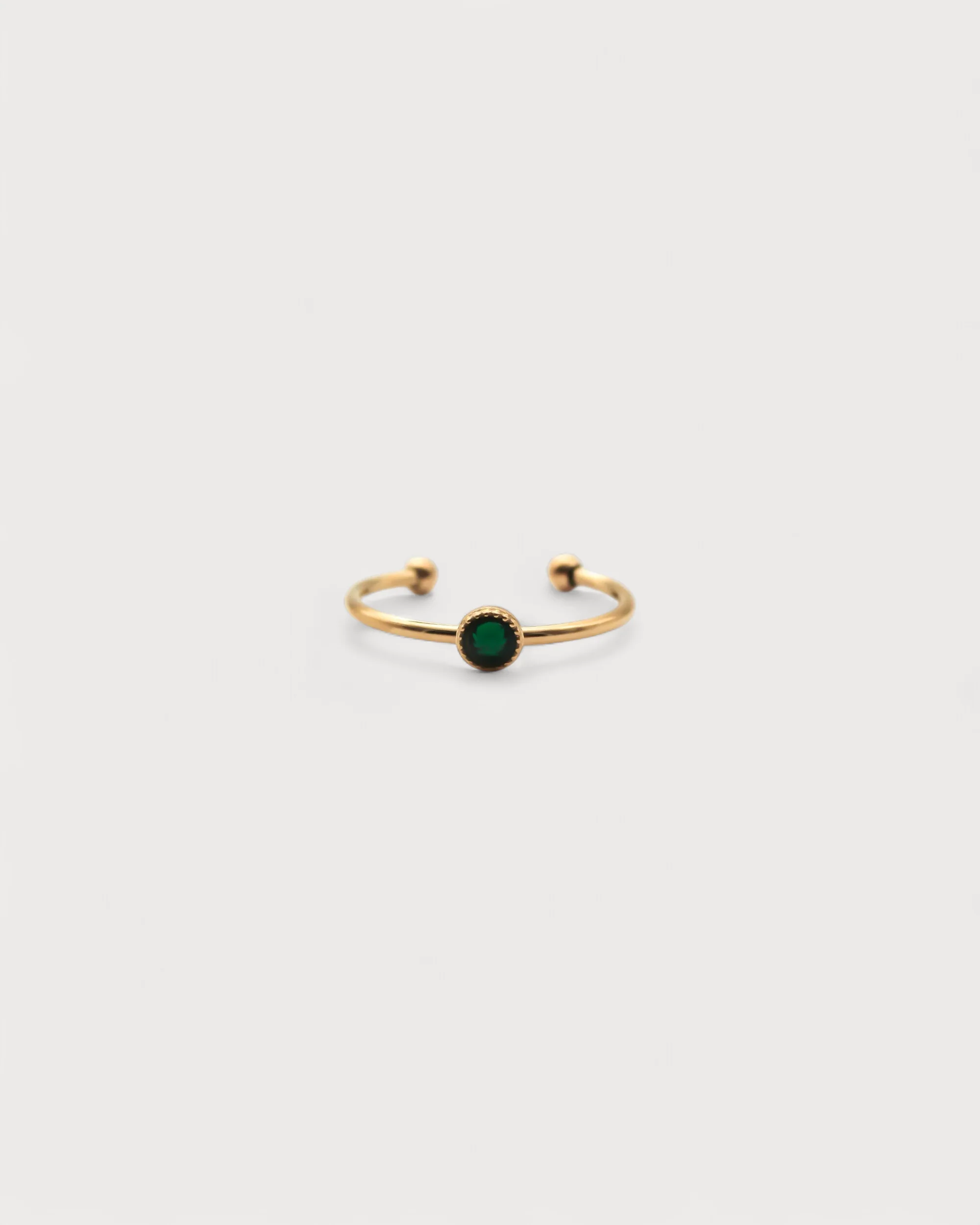 Strass - Ring - Stainless Steel - Adjustable