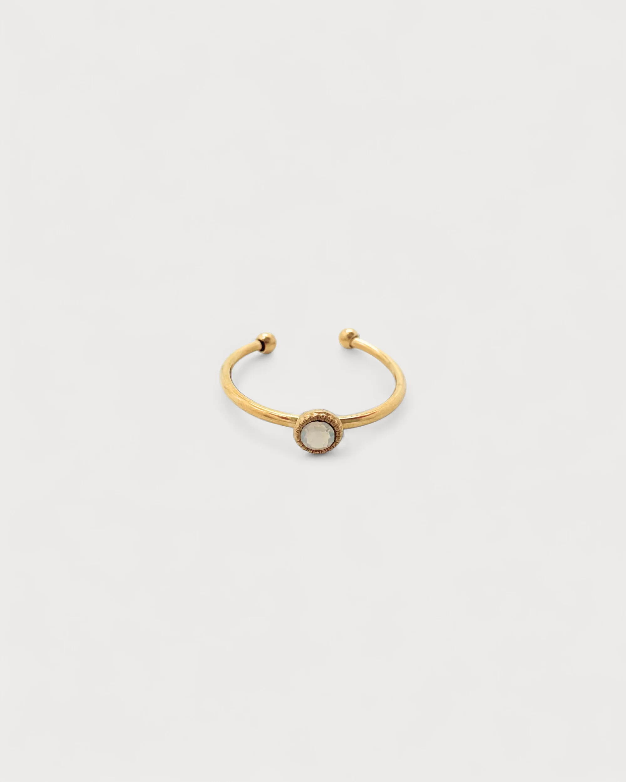 Strass - Ring - Stainless Steel - Adjustable - Image 4