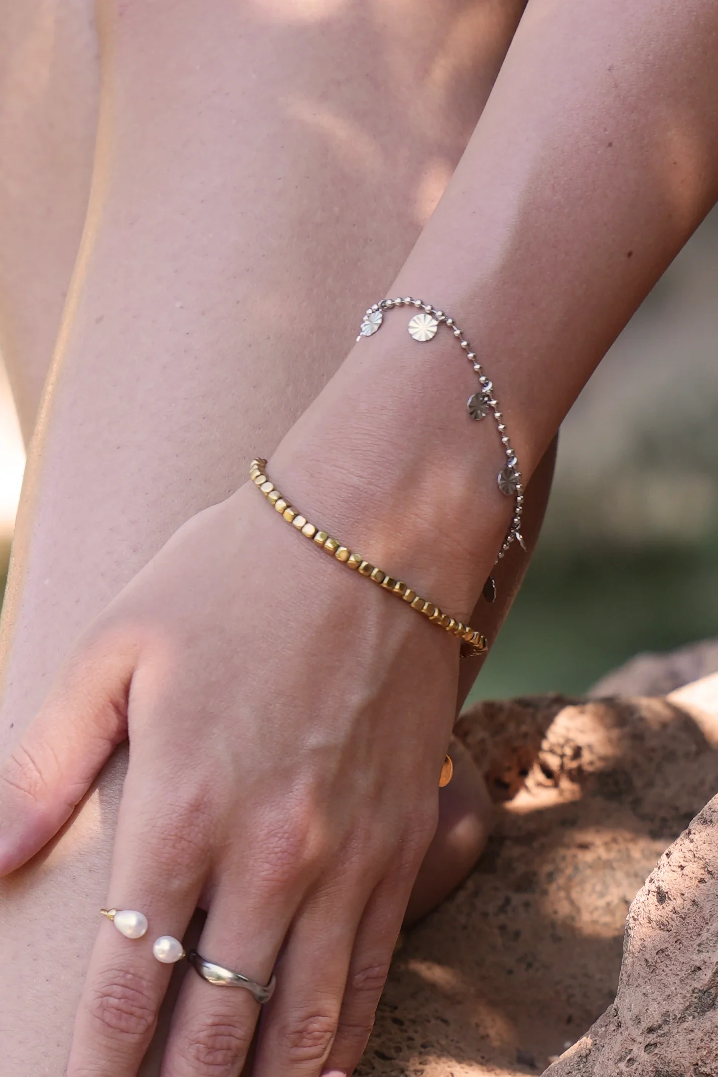 Round Circle - Bracelet - Stainless Steel - Image 2