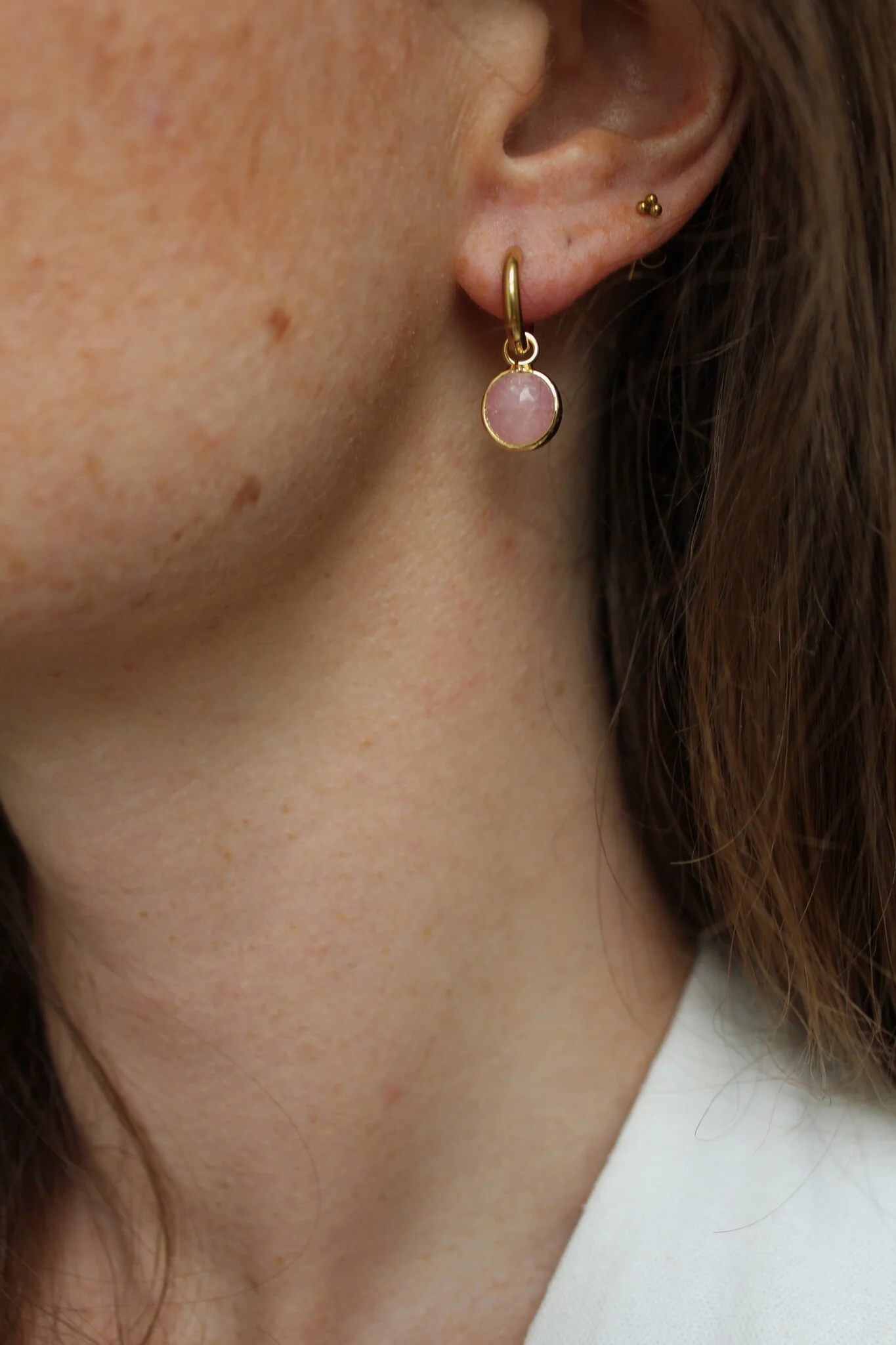 Saar - Earrings - Natural Stone - Stainless Steel - Image 2