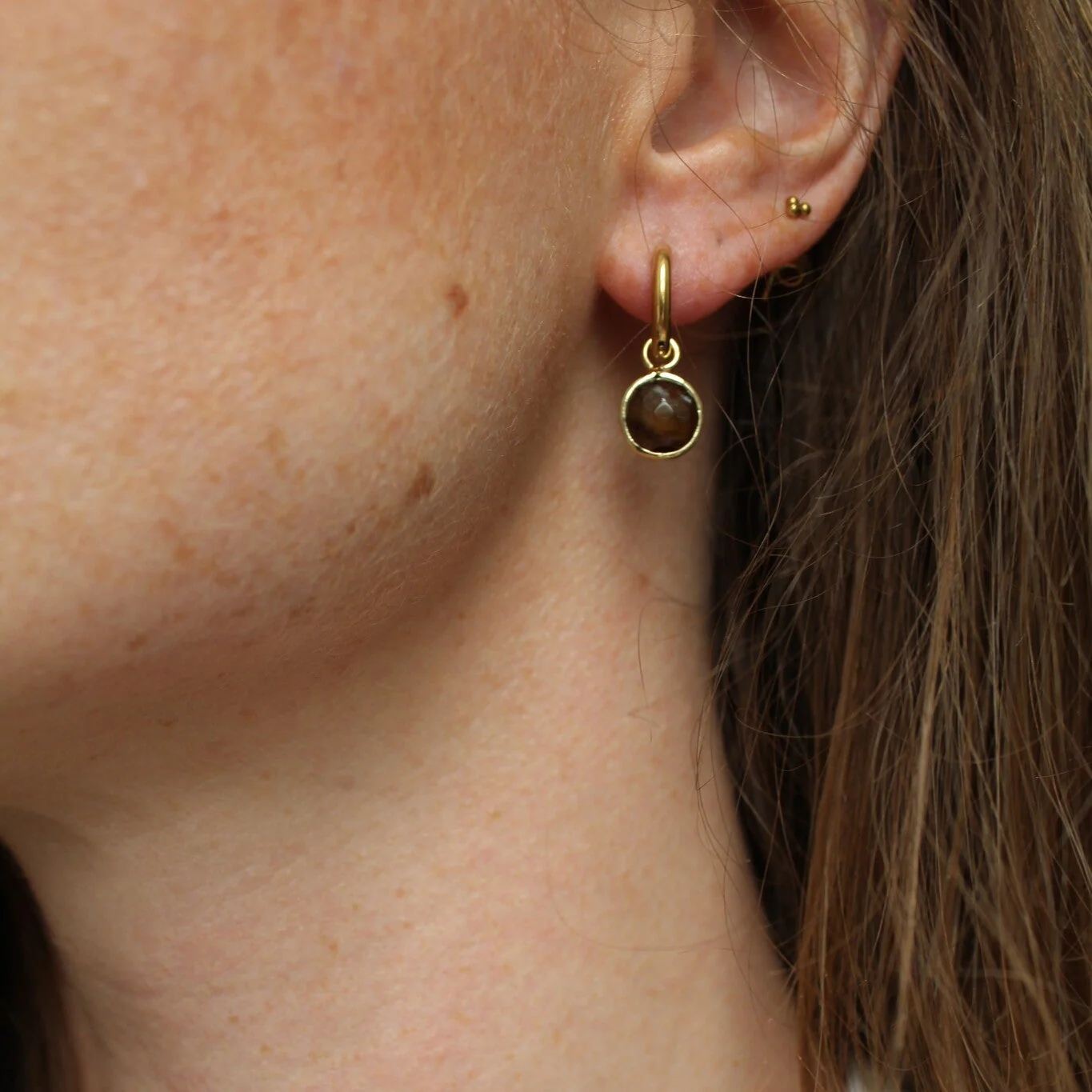 Saar - Earrings - Natural Stone - Stainless Steel - Image 4