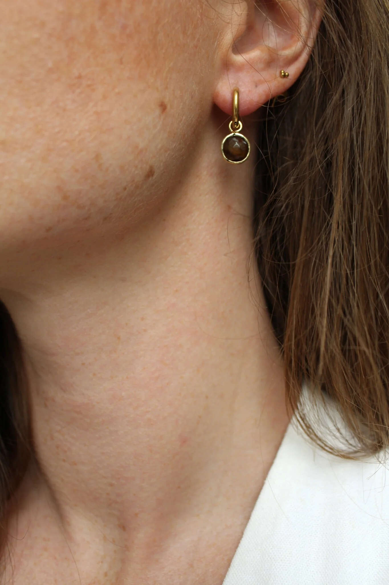 Saar - Earrings - Natural Stone - Stainless Steel - Image 5