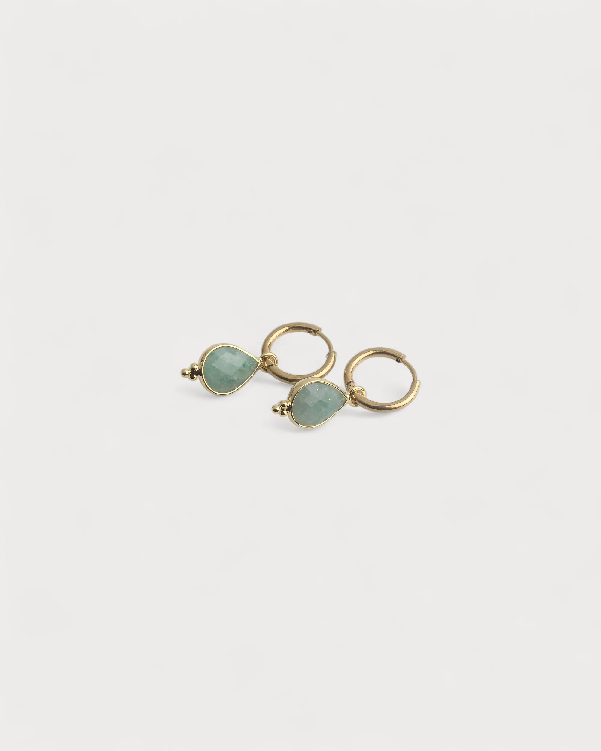 Sally - Earrings - Natural stone - Stainless Steel - Image 4