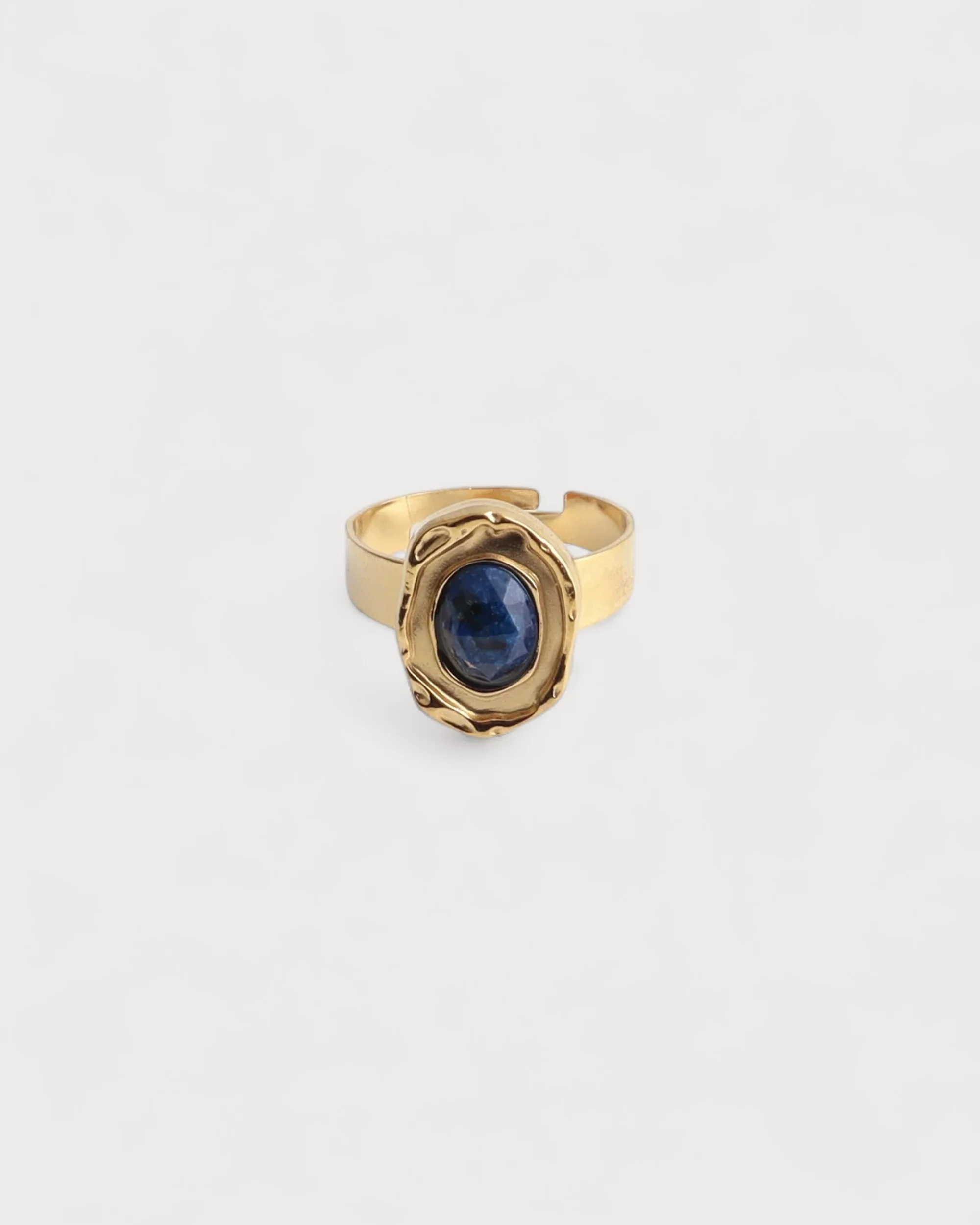 Salomé - Ring - Natural Stone - Stainless Steel - Adjustable - Image 6