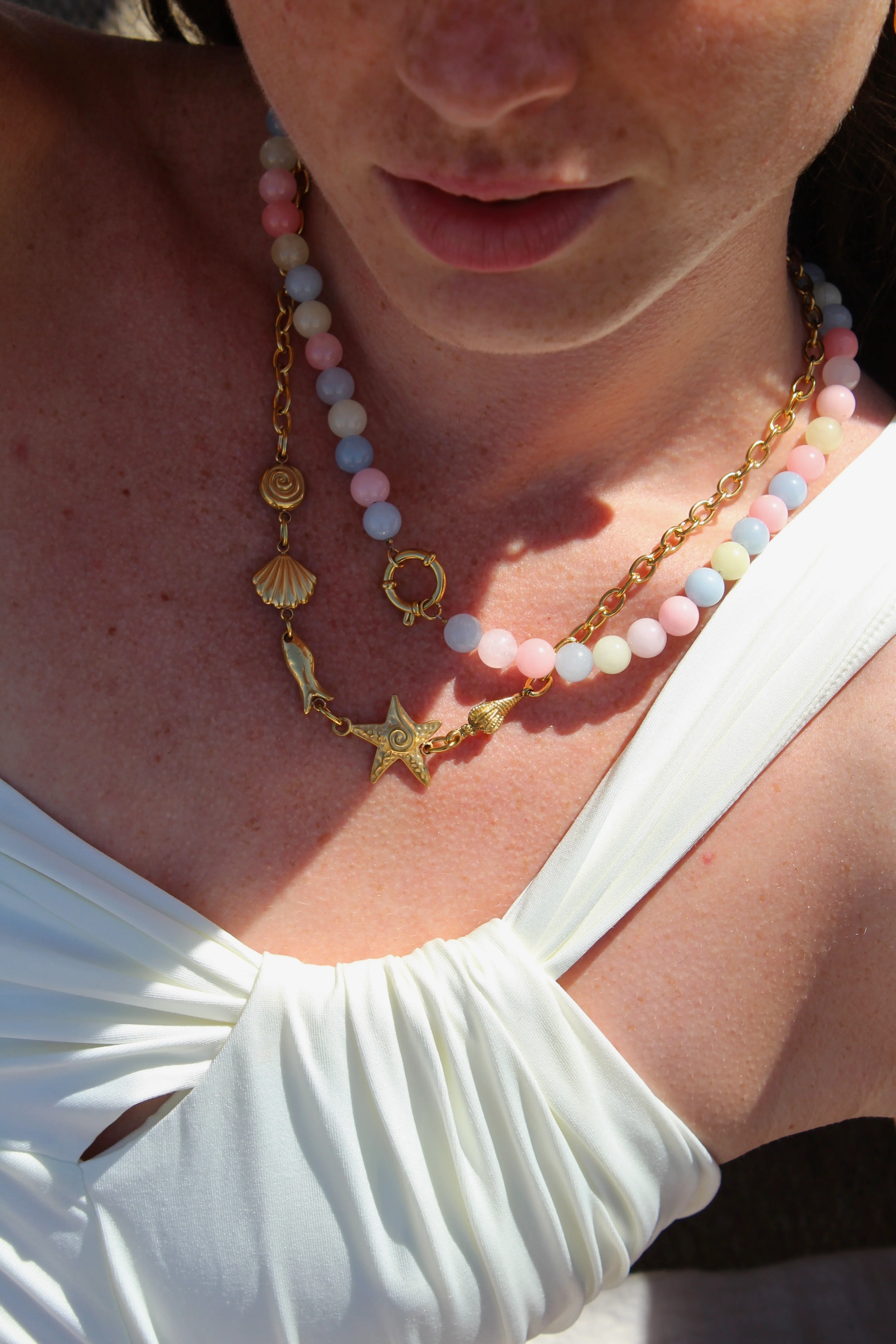 Samira - Necklace - Natural Stone -Stainless Steel - Image 28