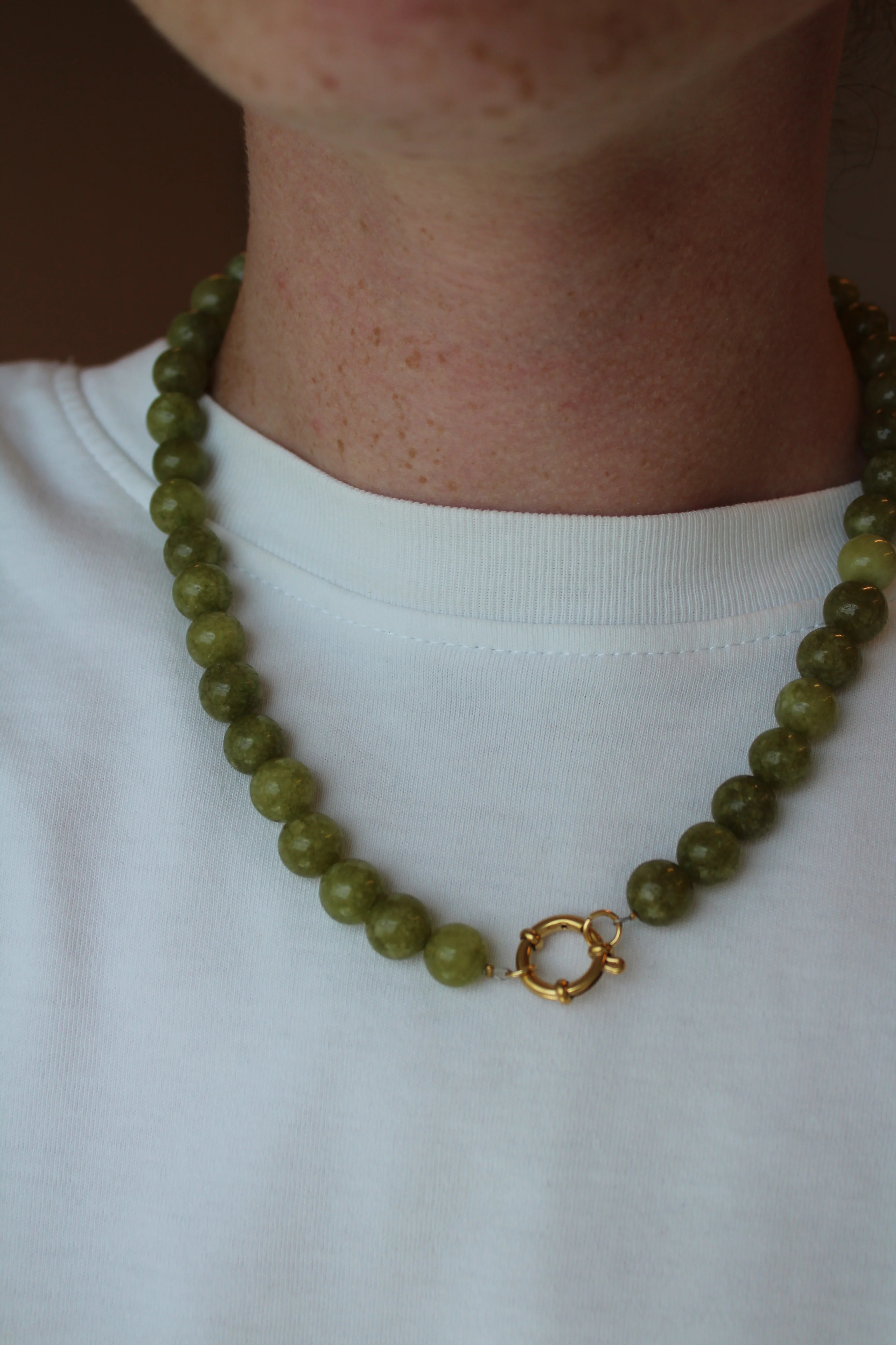 Samira - Necklace - Natural Stone -Stainless Steel - Image 6