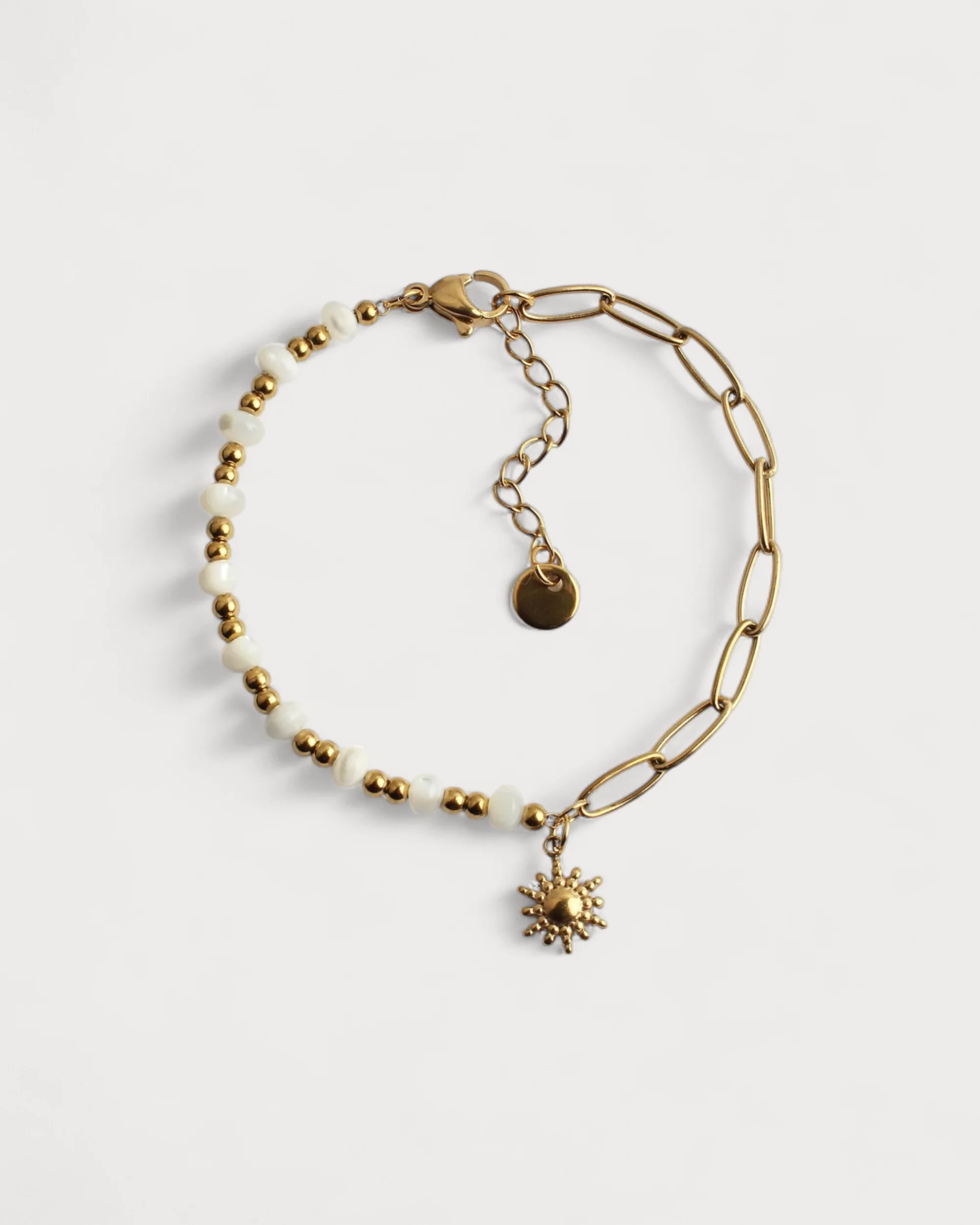 Shell And Chain - Bracelet - Stainless Steel