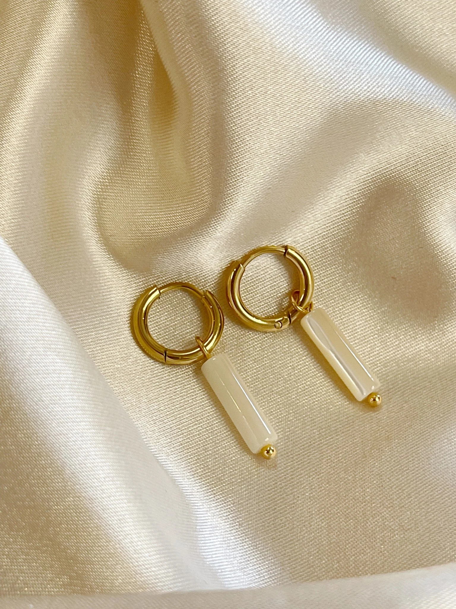 Shell - Earrings - Stainless Steel - Image 3