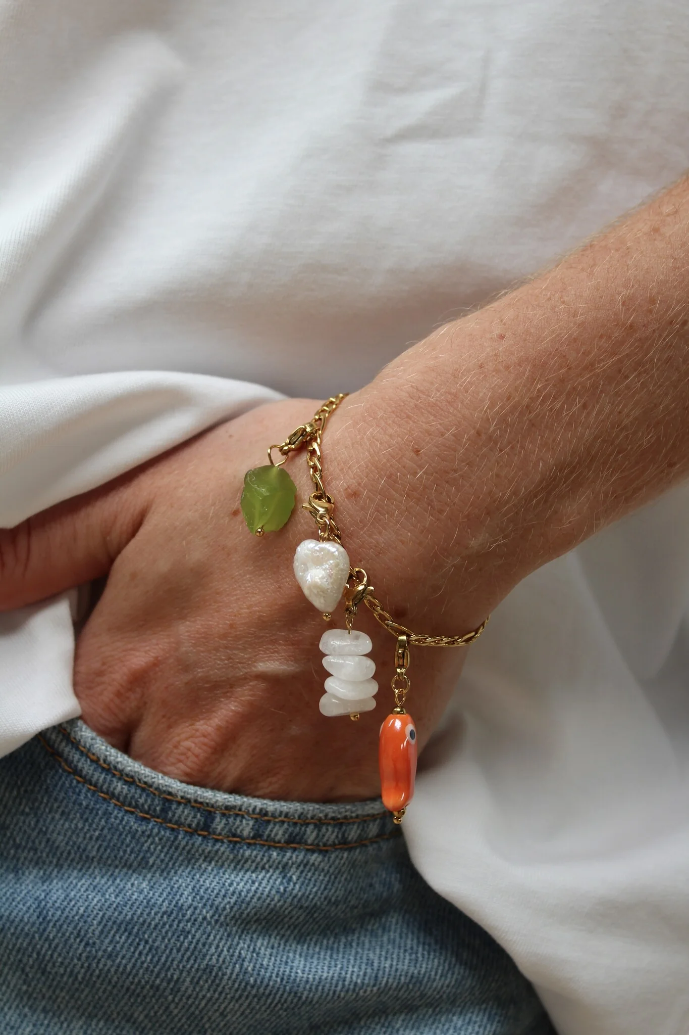 Small Chain - Bracelet - Design Your Own - Stainless Steel - Image 2
