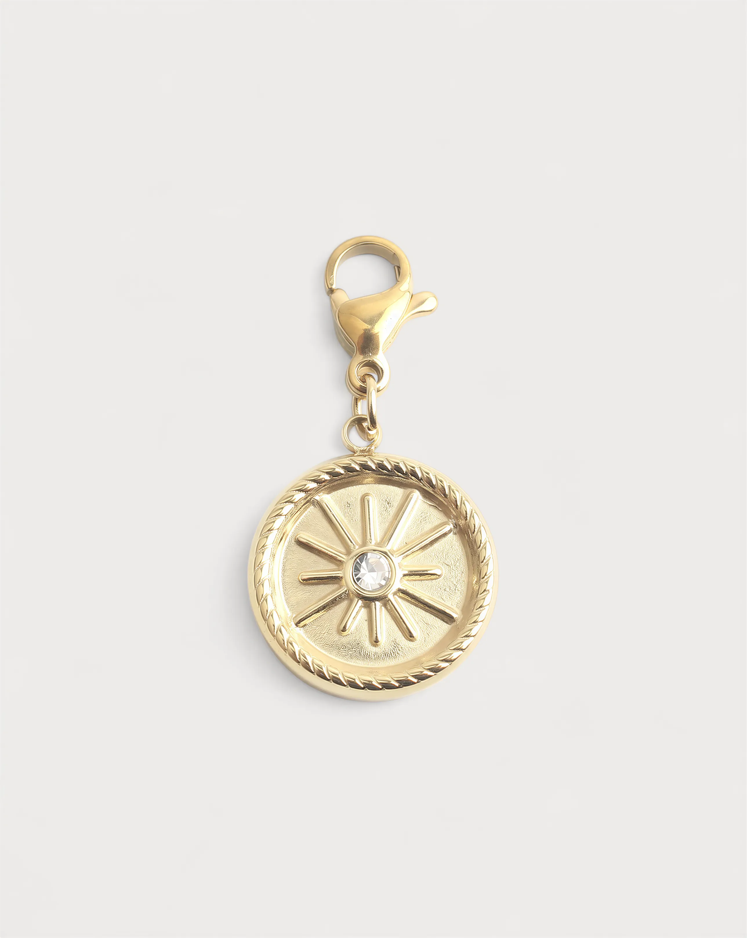 Sparkling Sun - Charm - Design Your Own - Stainless Steel