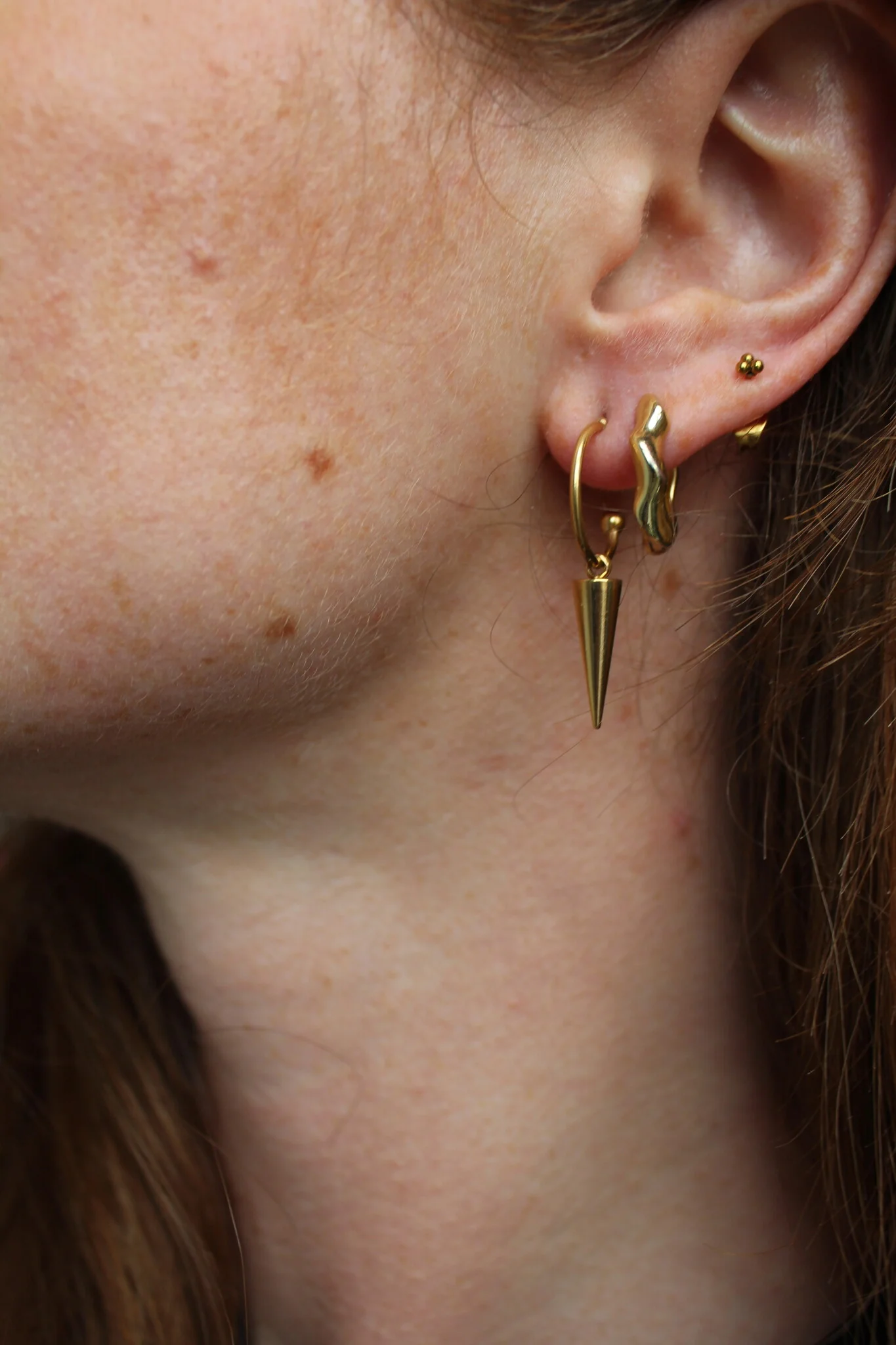 Spikey - Earrings - Stainless Steel - Image 4