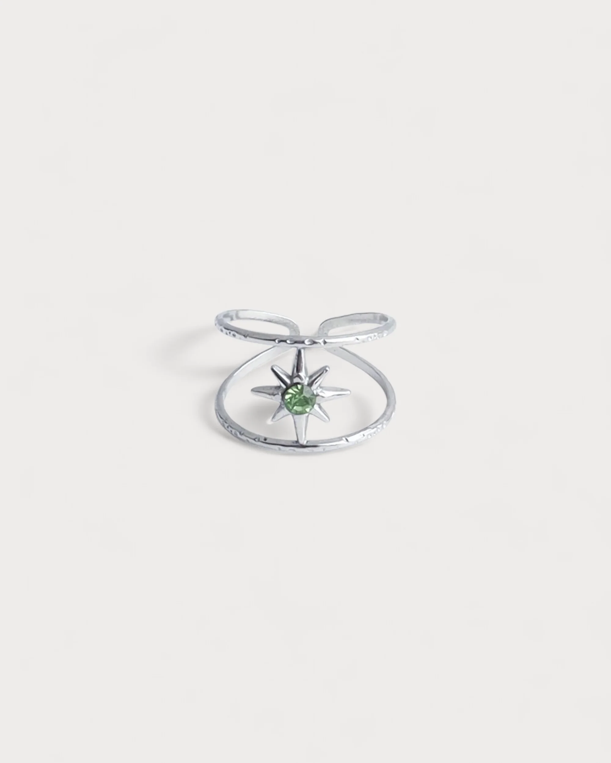Starred - Ring - Stainless Steel - Adjustable - Image 5