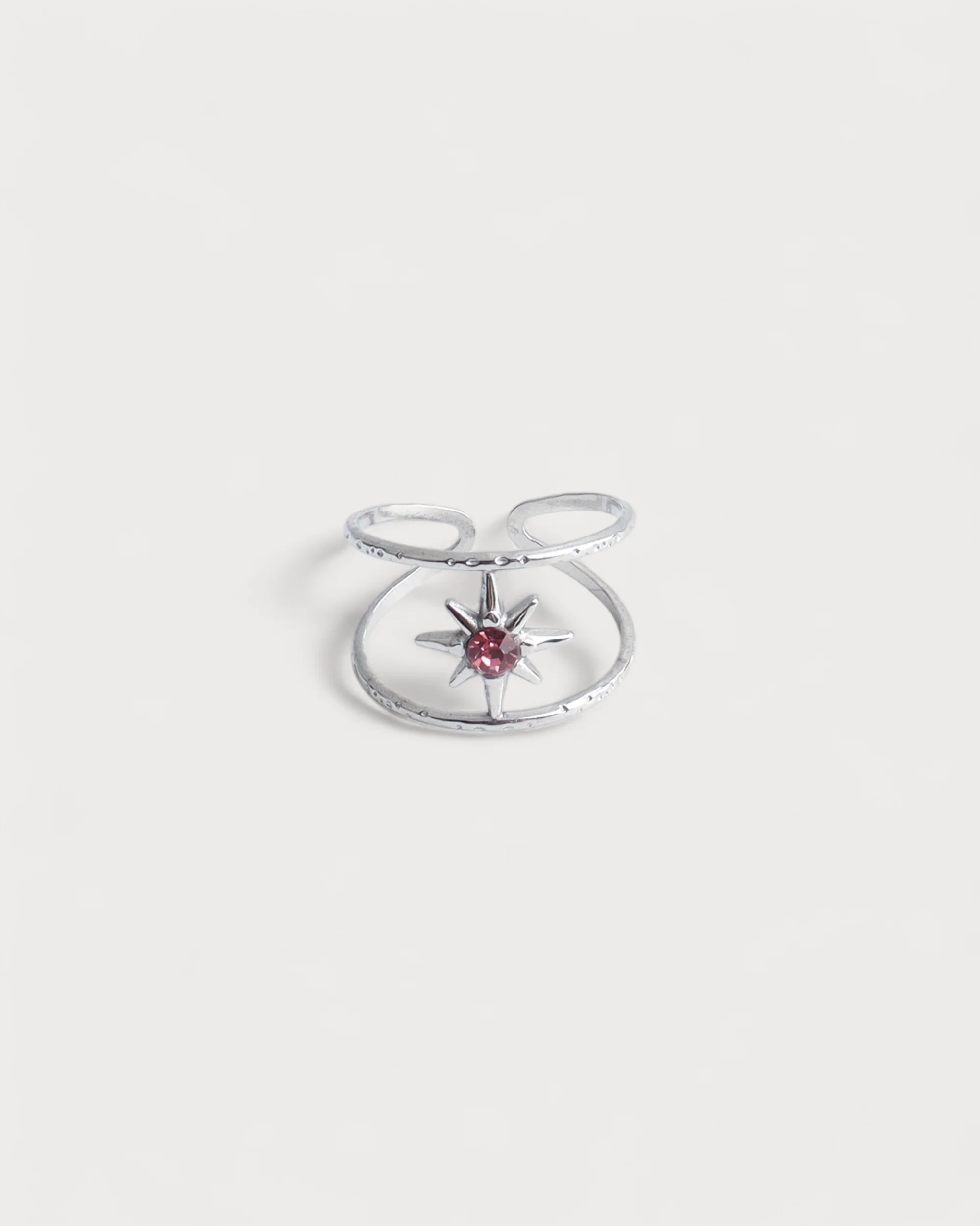 Starred - Ring - Stainless Steel - Adjustable - Image 6
