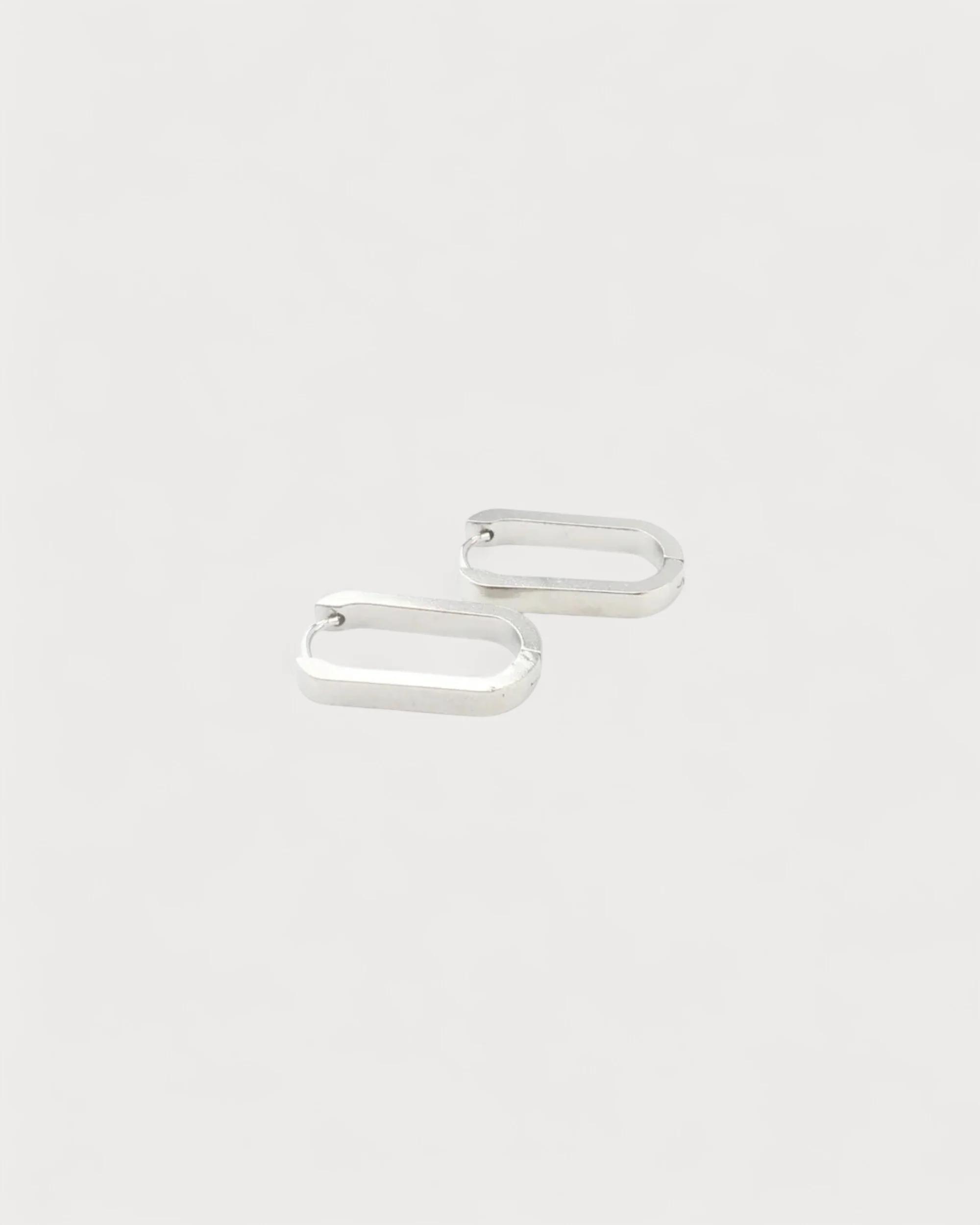 Thick Square - Earrings - Stainless Steel - Image 7