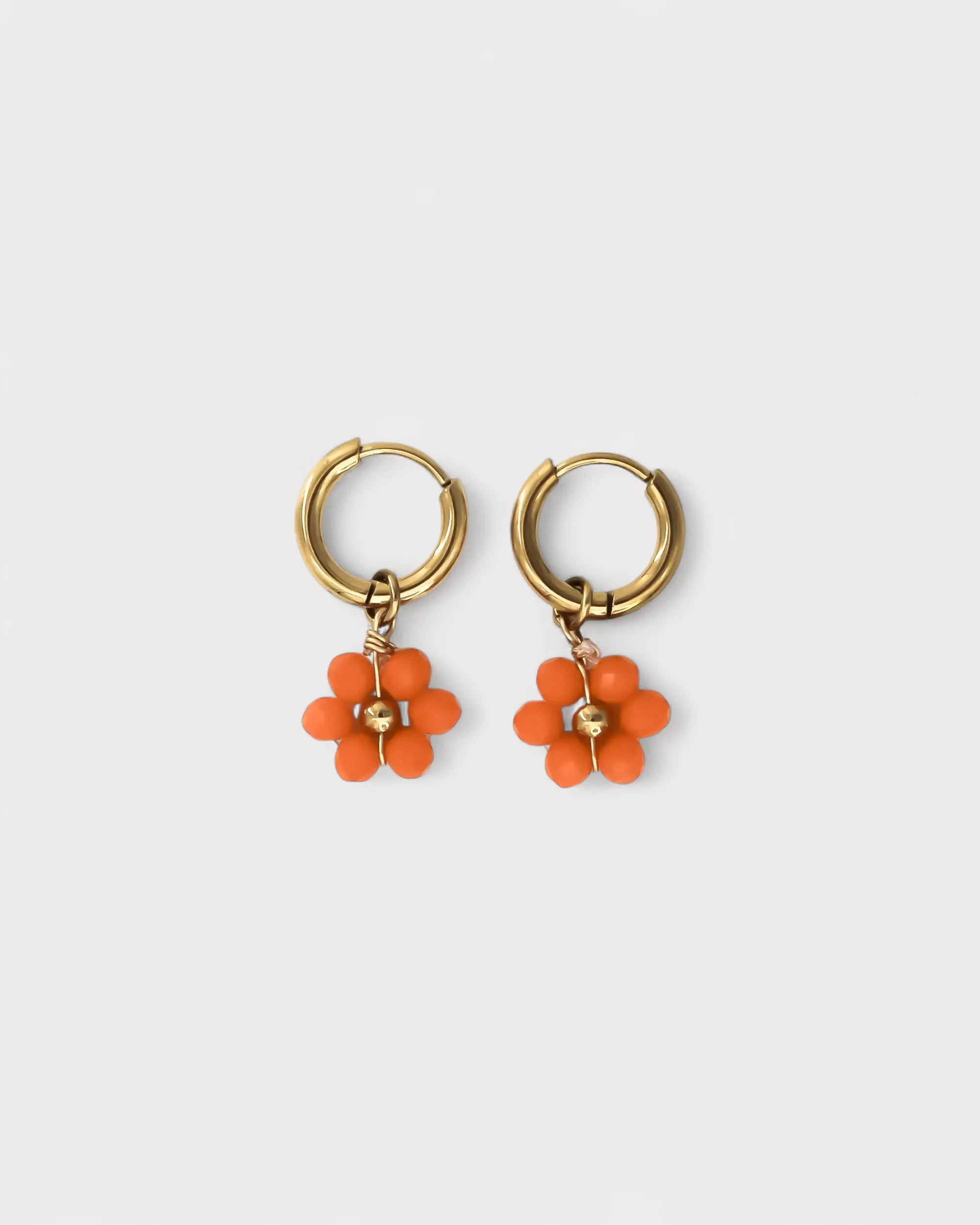Tiny Flower - Earrings - Stainless Steel - Image 3
