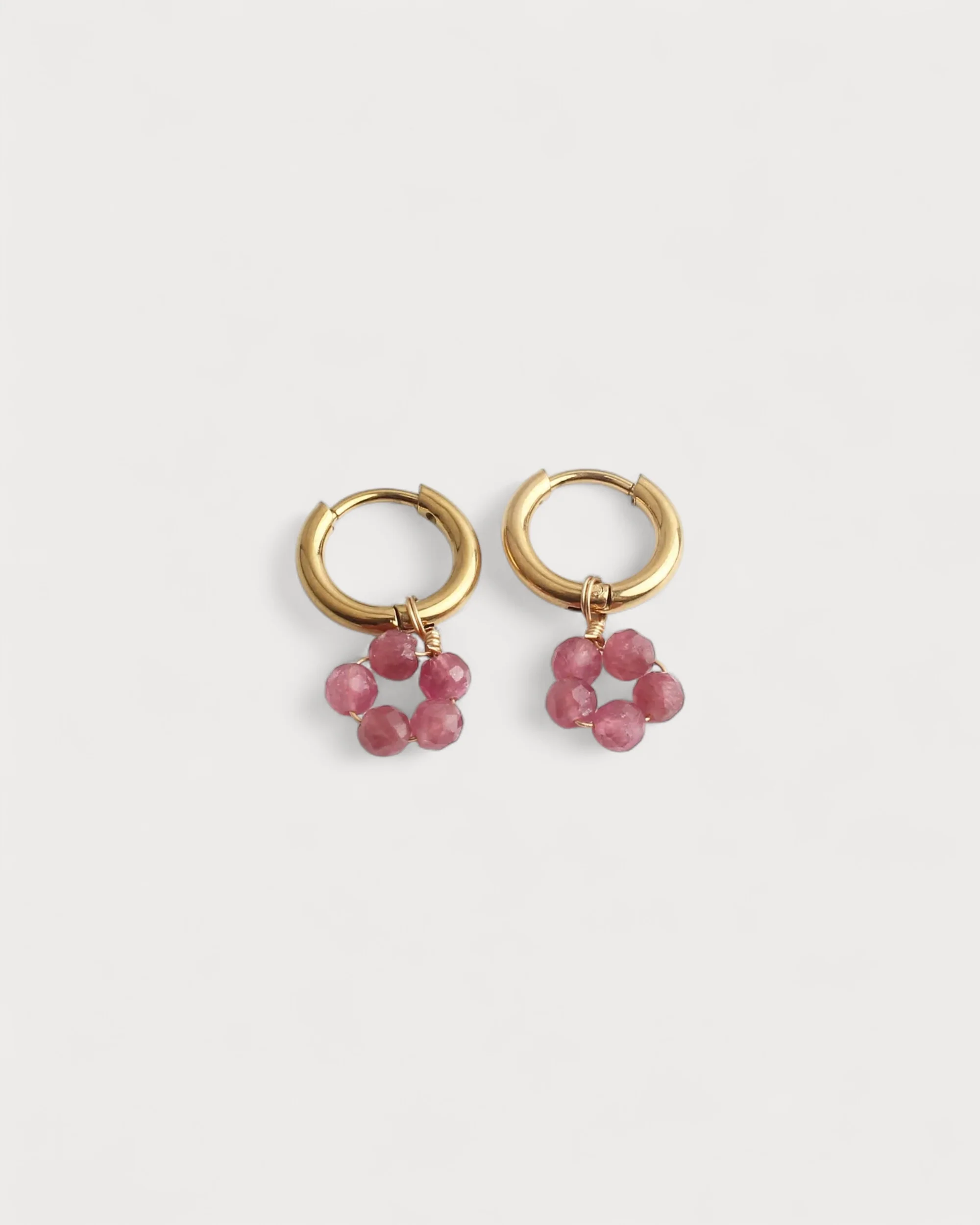 Tiny Flower - Earrings - Stainless Steel - Image 5