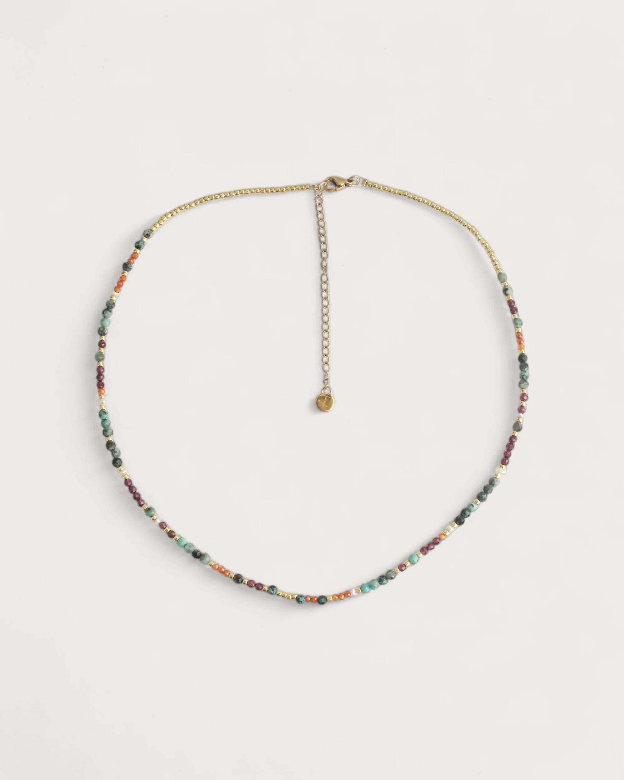 Tira - Necklace - Natural Stone - Stainless Steel - Image 3
