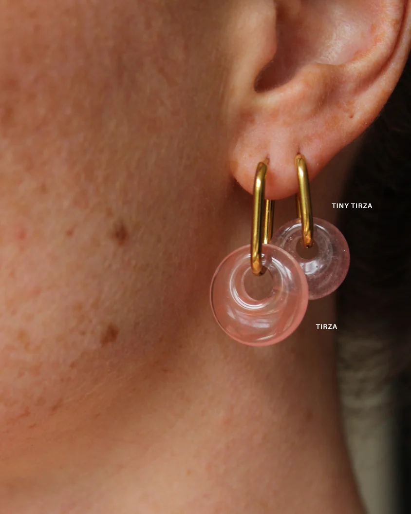 Tiny Tirza - Earrings - Natural Stone - Stainless Steel - Image 7