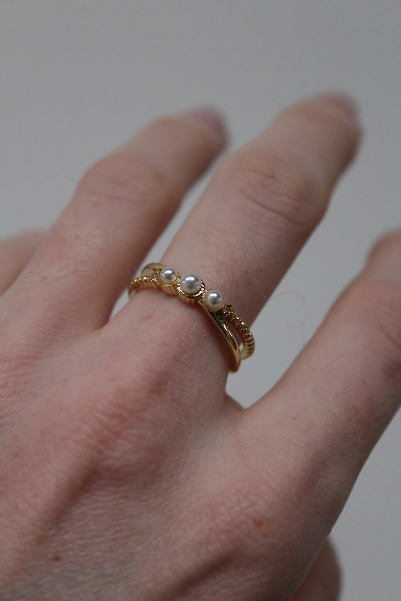 Trois Perles - Ring - Stainless Steel - Adjustable - Image 2