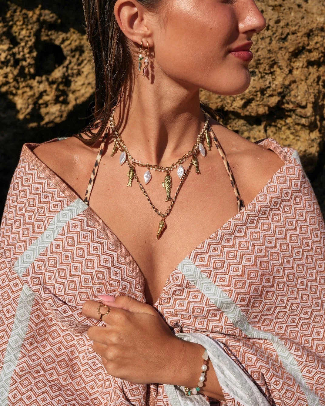 Twisted Shell - Necklace - Stainless Steel - Image 2