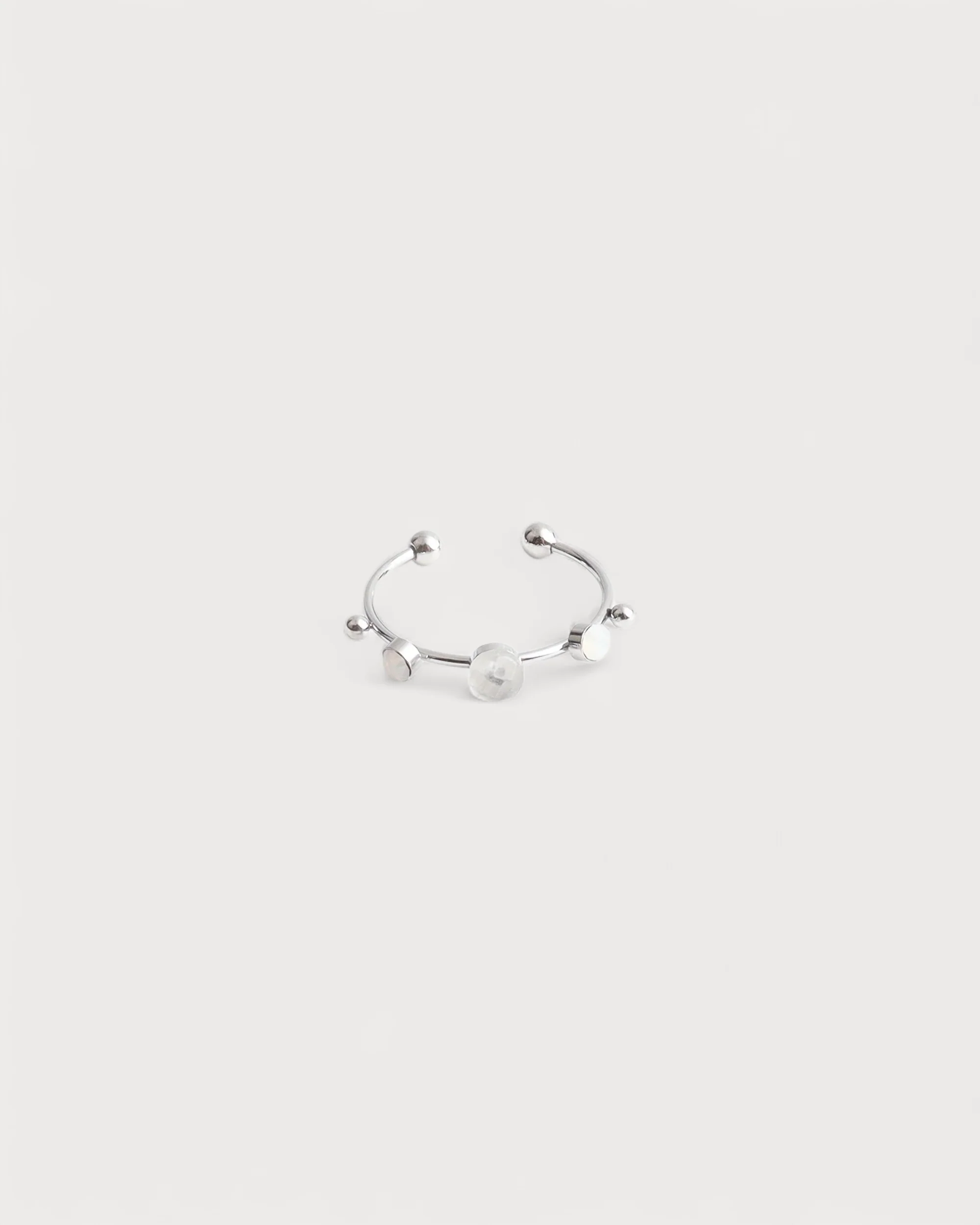 Victoria - Ring – Stainless Steel – Natural Stone – Adjustable - Image 6
