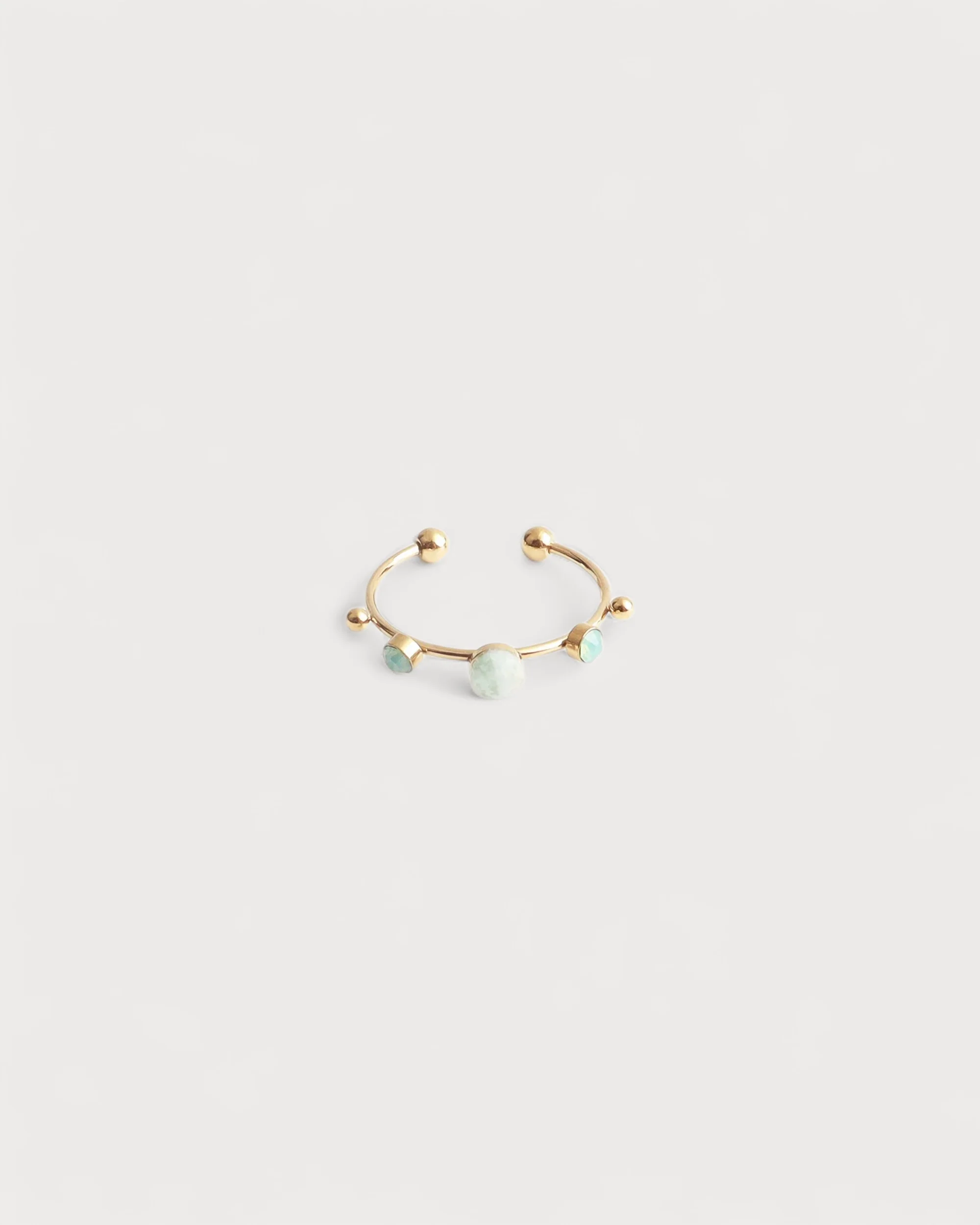 Victoria - Ring – Stainless Steel – Natural Stone – Adjustable - Image 7