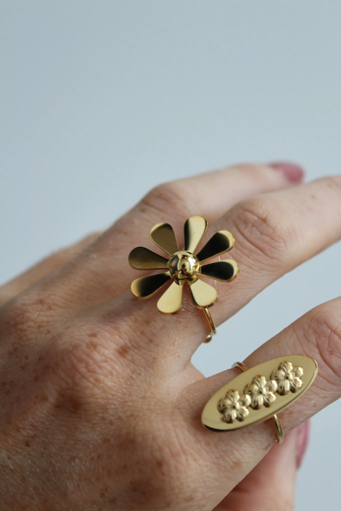 Viola - Ring - Stainless Steel - Adjustable - Image 2