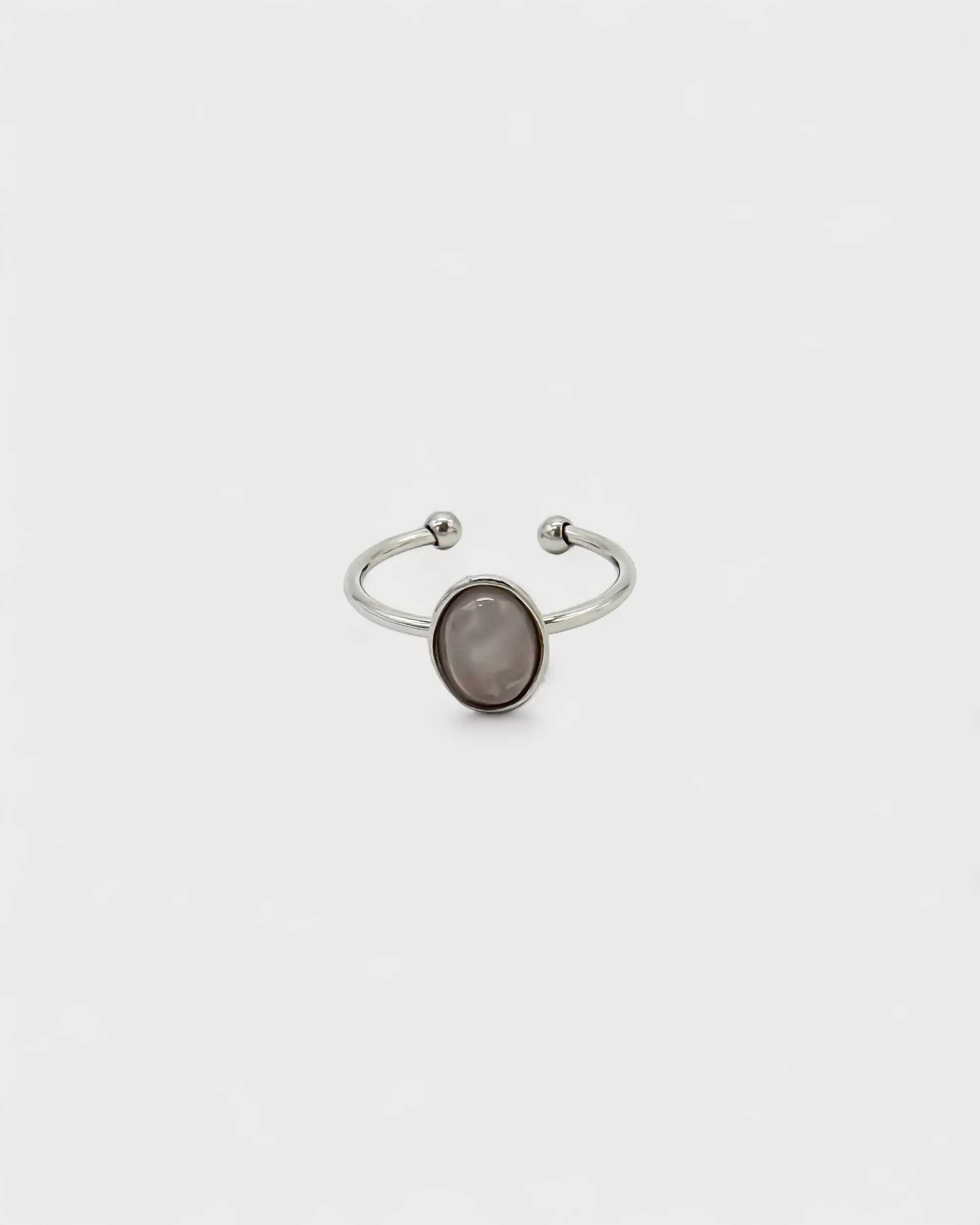 Vive - Ring - Natural Stone - Stainless Steel - Adjustable - Image 17