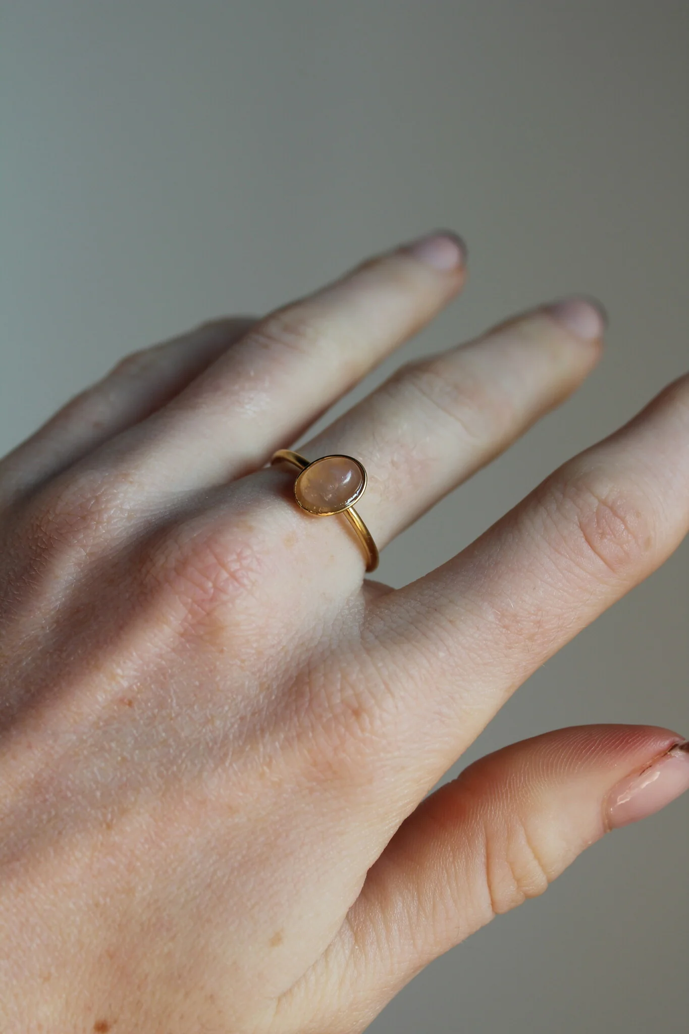 Vive - Ring - Natural Stone - Stainless Steel - Adjustable - Image 6