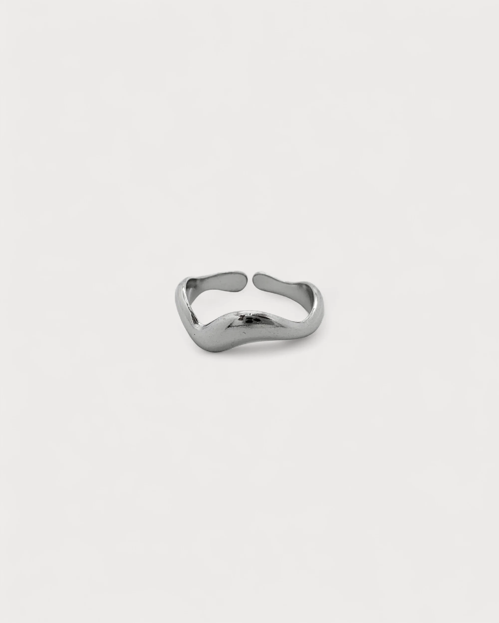 Waves - Ring - Stainless Steel - Adjustable - Image 6