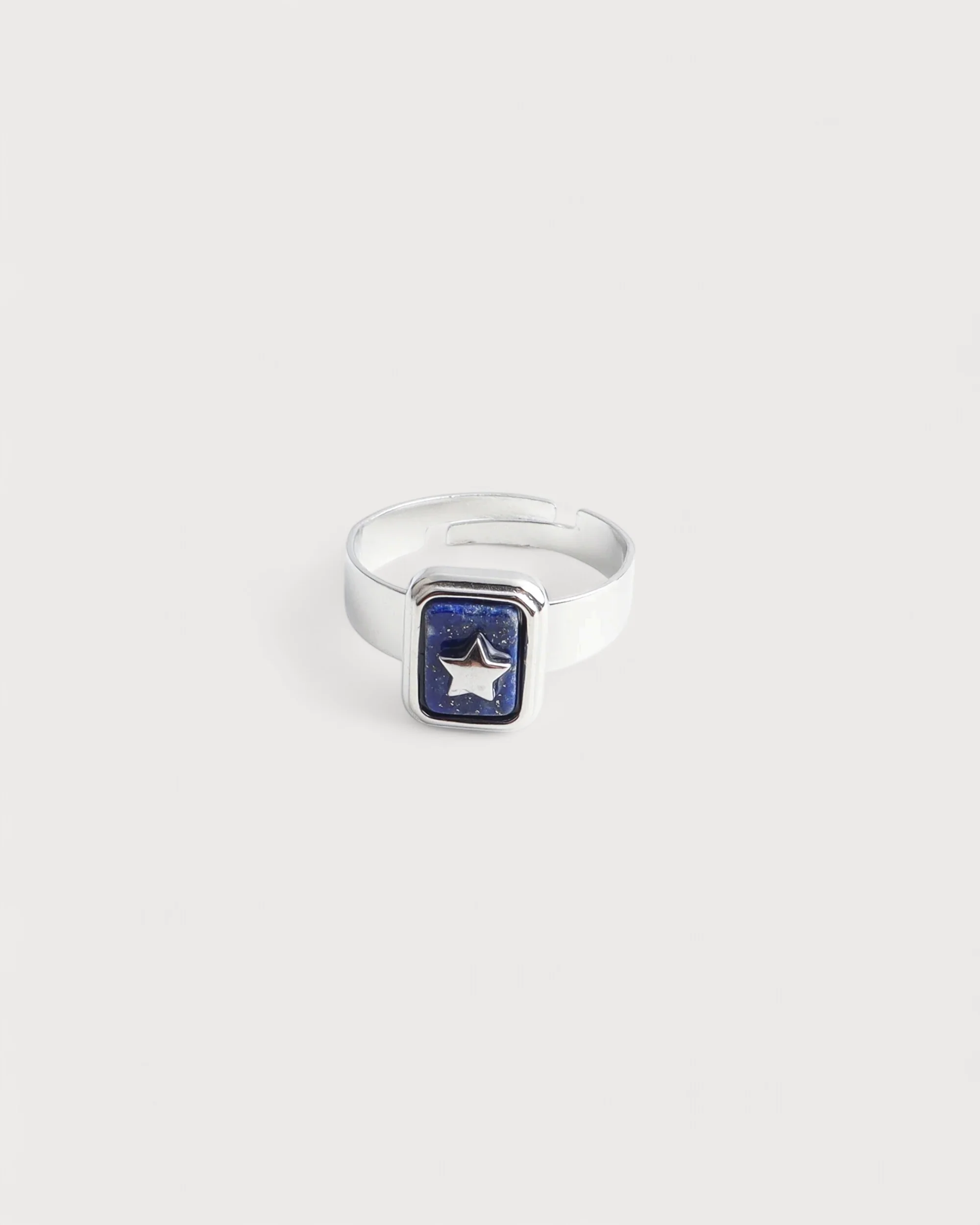 Yasmin - Ring - Natural Stone - Stainless Steel - Adjustable - Image 7