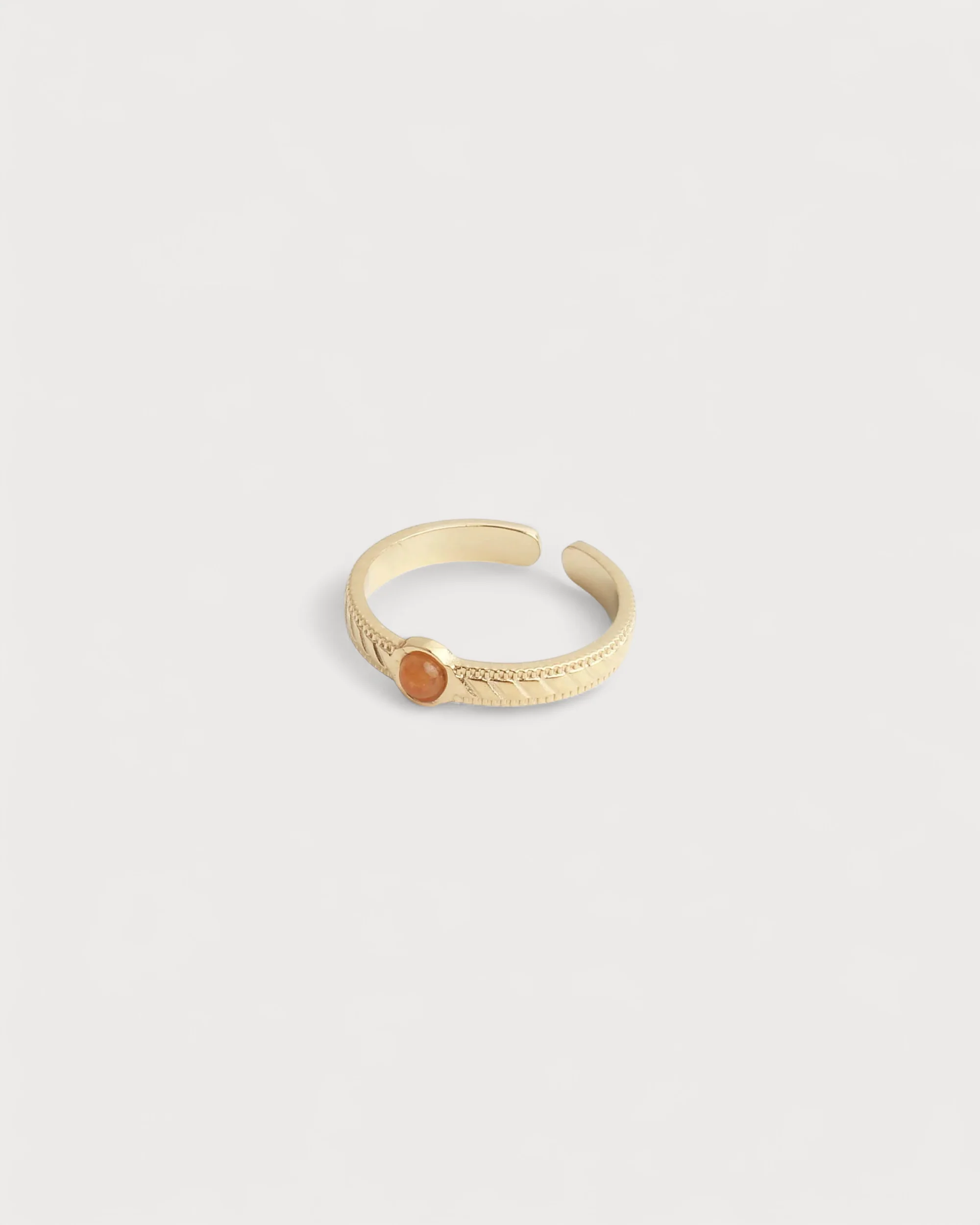 Zosia - Ring - Natural Stone - Stainless Steel - Adjustable - Image 12